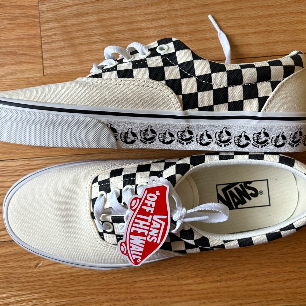 Vans BMX Black & White Checkerboard “Thumbs up” Shoes